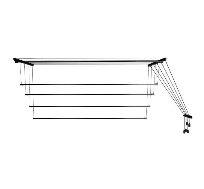 Сушарка для білизни стельова Laundry 5х1,4 м (TRL-140-D5-BLK) - фото № 2