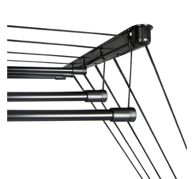 Сушарка для білизни стельова Laundry 5х1,4 м (TRL-140-D5-BLK) - фото № 4