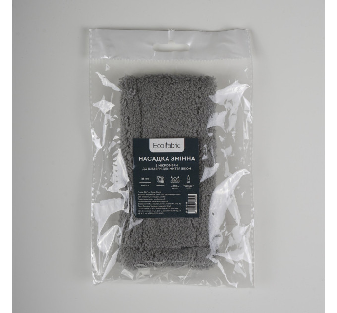 Сменная насадка Eco Fabric из микрофибры 28 см для швабры для мытья окон (EF-2530-RF) - фото № 2