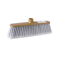 Мітла без ручки Eco Fabric, 31 см, пластикова, коричнево -сіра  (EF-0105)