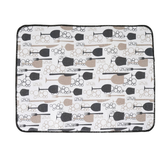 Коврик для сушки посуды Eco Fabric  38*51 см, кухня(EF-3851-KH) - фото № 2