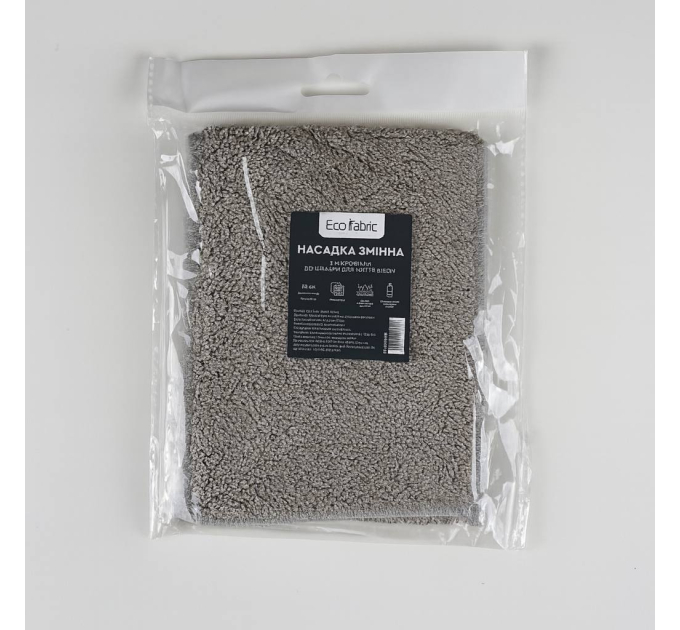 Насадка змінна Eco Fabric з мікрофібри 32см до швабри для миття вікон (EF-3025-RF) - фото № 4
