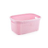 Корзина для білизни без кришки OZ-ER Plastik HONEYCOMB 25л, рожевий (D079-X65)