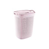 Корзина для білизни OZ-ER Plastik HONEYCOMB 63л, рожевий (N008-X112)