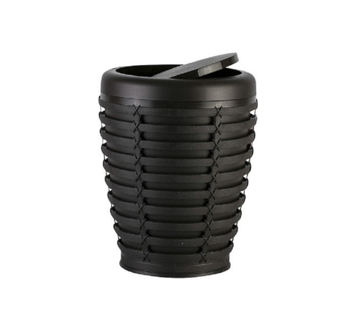 Відро для сміття з кришкою Prima Nova PALM, коричневий (E21-10-10) - фото № 1
