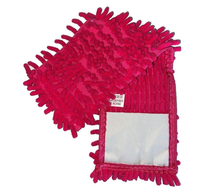 Насадка для швабри Eco Fabric з мікрофібри локшина, рожева (EF-1000-P) - фото № 1