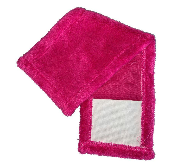 Насадка для швабри Eco Fabric з мікрофібри, рожева (EF-0050-PR) - фото № 1