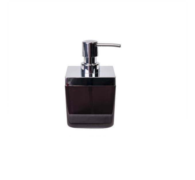 Дозатор для рідкого мила Prima Nova TOSCANA, прозоро-чорний (SA01-25) - фото № 1