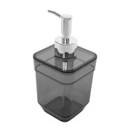 Дозатор для рідкого мила Eco Fabric CUBE, прозоро-чорний (TRL-4023-TB)