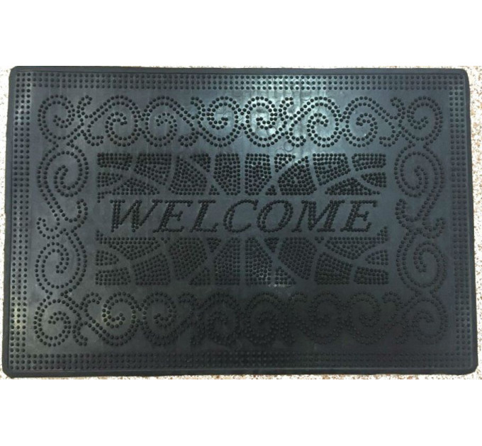 Килимок під двері Гнивань Welcome-3 40*59 см, гумовий (RMP05-4059) - фото № 1