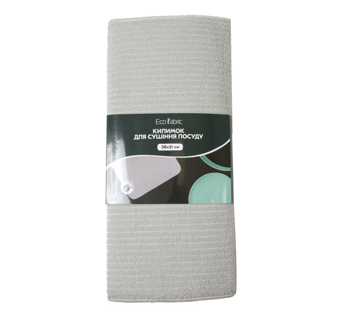 Килимок для сушіння посуду Eco Fabric 38*51см, бежевий (EF-3851-BG) - фото № 2