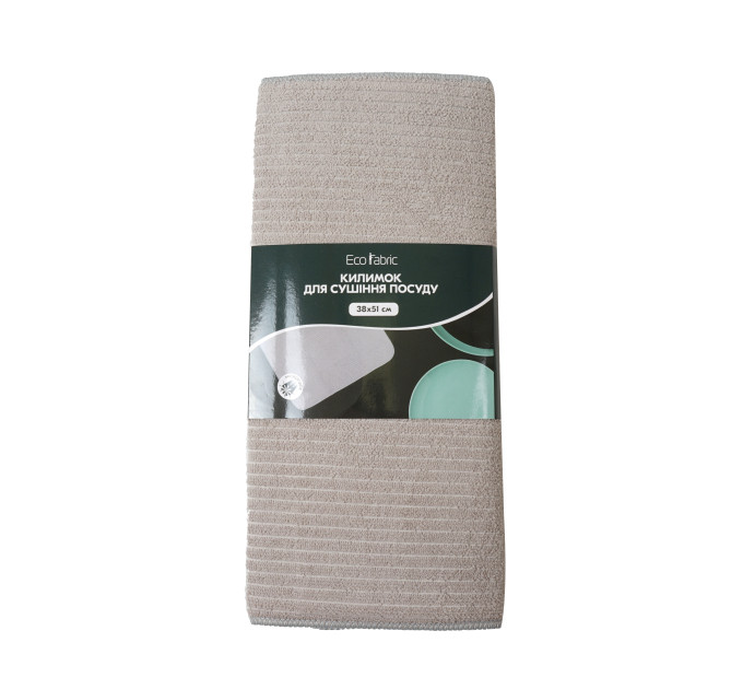 Килимок для сушіння посуду Eco Fabric 38*51см, сірий (EF-3851-GR) - фото № 2