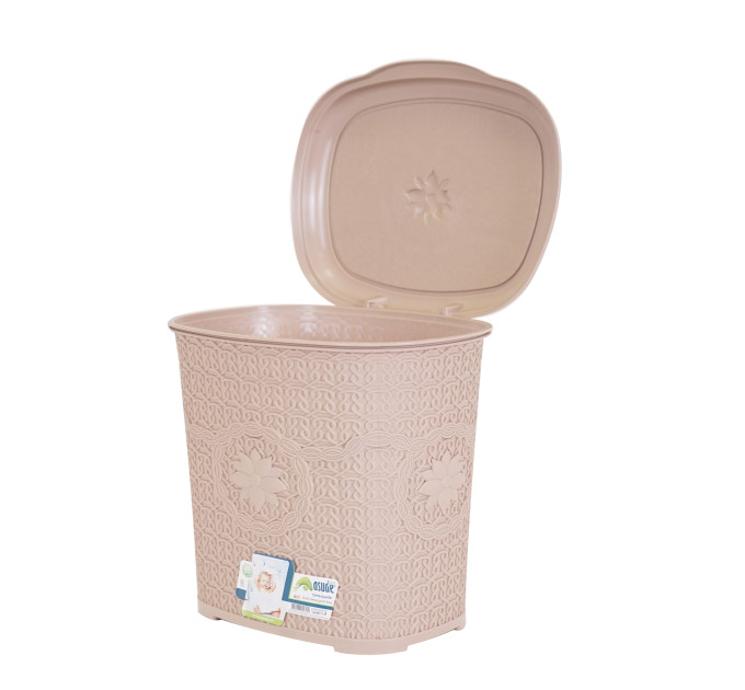 Відро для сміття ASUDE Plastik 7.5л, коричневий (ASD039-кор) - фото № 4