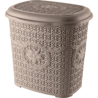 Відро для сміття ASUDE Plastik 7.5л, коричневий (ASD039-кор)