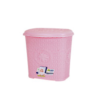 Відро для сміття ASUDE Plastik 7.5л, рожевий(ASD039-рож)