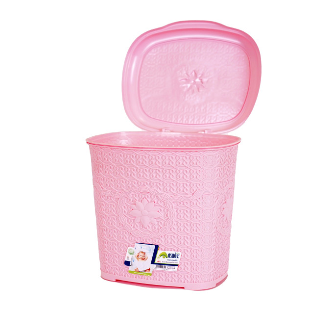 Відро для сміття ASUDE Plastik 7.5л, рожевий(ASD039-рож) - фото № 3