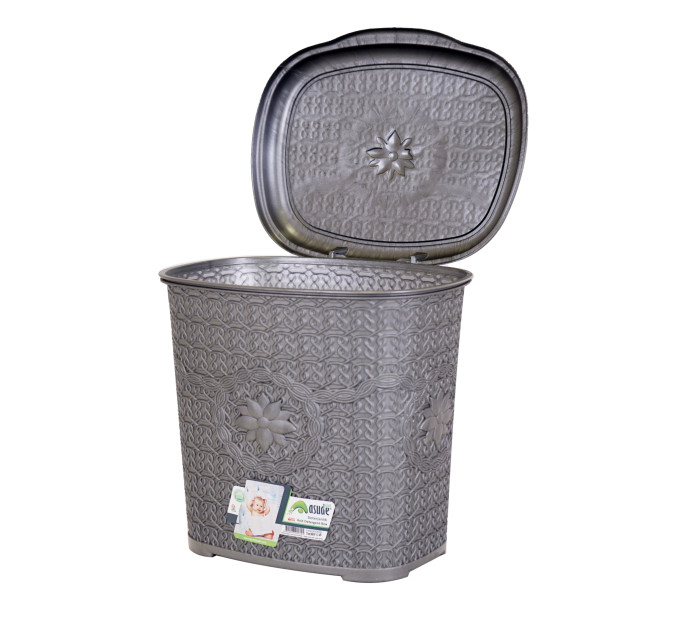 Відро для сміття ASUDE Plastik 7.5л, сірий (ASD039-сір) - фото № 4