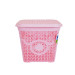 Корзина з кришкою глубокая ASUDE Plastik 12л, рожевий (ASD172-рож) - фото № 2