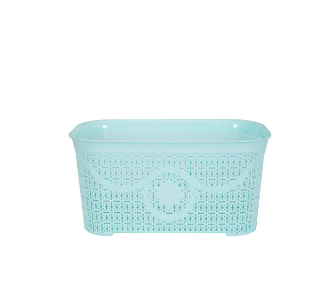 Корзина для зберігання з кришкою ASUDE Plastik 12л, салатовий (ASD165-салат) - фото № 4