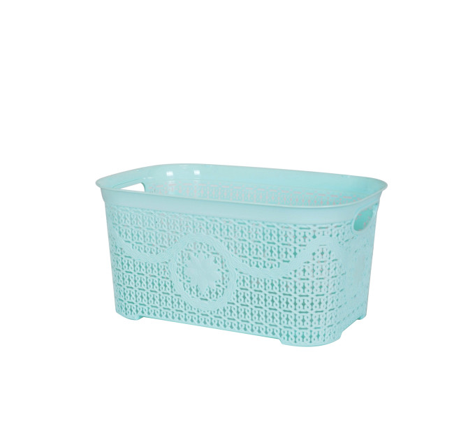 Корзина для зберігання з кришкою ASUDE Plastik 12л, салатовий (ASD165-салат) - фото № 3