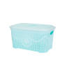 Корзина для зберігання з кришкою ASUDE Plastik 12л, салатовий (ASD165-салат)