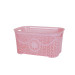 Корзина для зберігання з кришкою ASUDE Plastik 12л, рожевий (ASD165-рож) - фото № 3