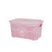 Корзина для зберігання з кришкою ASUDE Plastik 12л, рожевий (ASD165-рож) - фото № 1