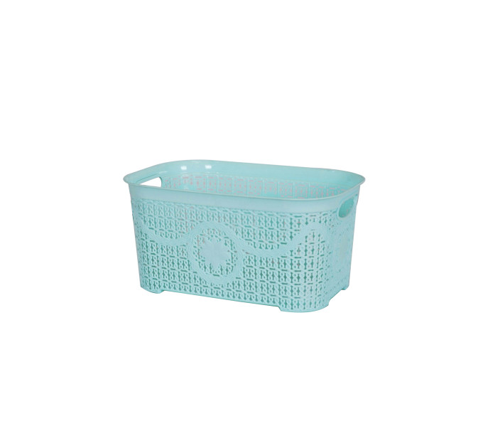 Корзина для зберігання з кришкою ASUDE Plastik 6л, салатовий (ASD164-салат) - фото № 3