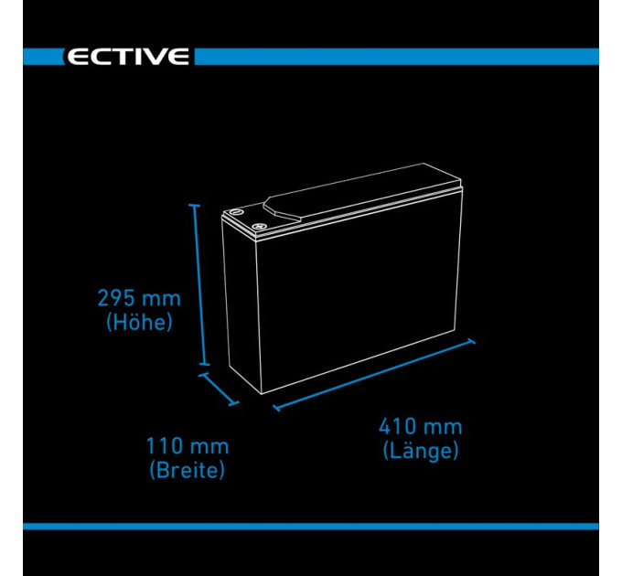 Акумулятор ECTIVE DC 120 GEL Slim (TN3915) - фото № 2
