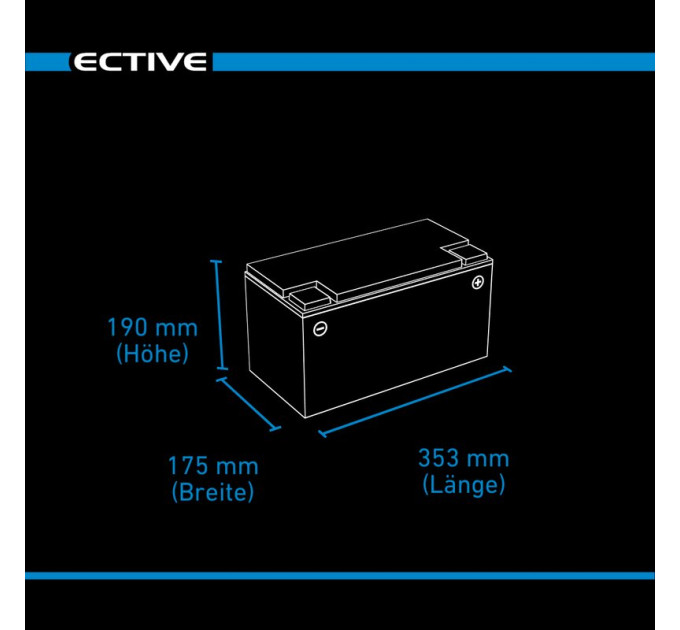Акумулятор ECTIVE DC 95 Gel Deep Cycle 95Ah (TN2744) - фото № 6
