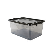 Контейнер ASUDE Plastik 80л на колесах, чорний (ASD149-F)
