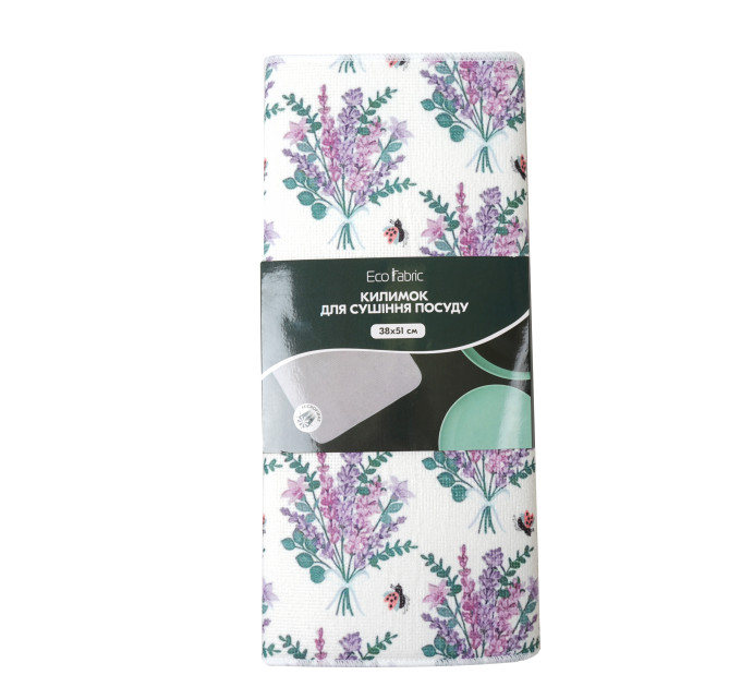 Килимок для сушіння посуду Eco Fabric 38*51см, лаванда (EF-3851-LB) - фото № 2