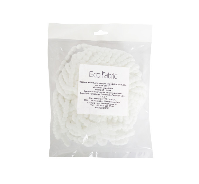 Насадка для швабри Eco Fabric мікрофібра d16.5см (EH-171) - фото № 2