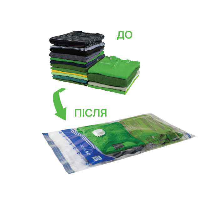 Вакуумний пакет для одягу MAGIC SAVER BAG XL 55*90 см (MSATREG-1364) - фото № 5