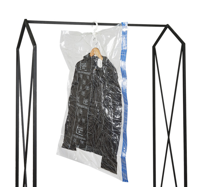Вакуумный пакет для одежды с вешалкой MAGIC SAVER BAG L 70*104cм (MSATHAN-1049) - фото № 3
