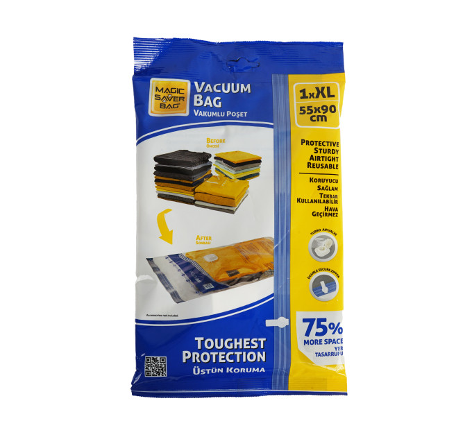 Вакуумний пакет для одягу MAGIC SAVER BAG XL 55*90см набір 2 шт (MSATREG-1369) - фото № 7