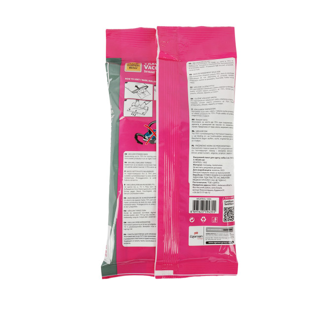 Вакуумний пакет для одягу MAGIC SAVER BAG Roll Up S 40*60 см набір 2 шт (MSATROL-1062) - фото № 8