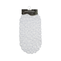Килимок у ванну кімнату Eco Fabric 68*34см БУБЛИКИ, прозорий-білий (6834-005)