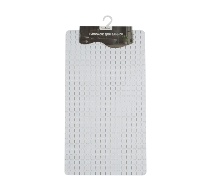 Килимок у ванну кімнату Eco Fabric 69*38см МОЗАЇКА, білий (6938-002) - фото № 1