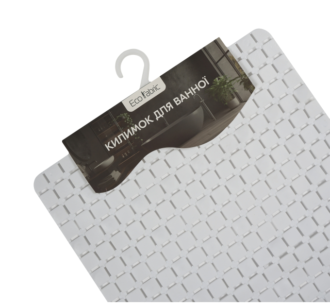 Килимок у ванну кімнату Eco Fabric 69*38см МОЗАЇКА, білий (6938-002) - фото № 2