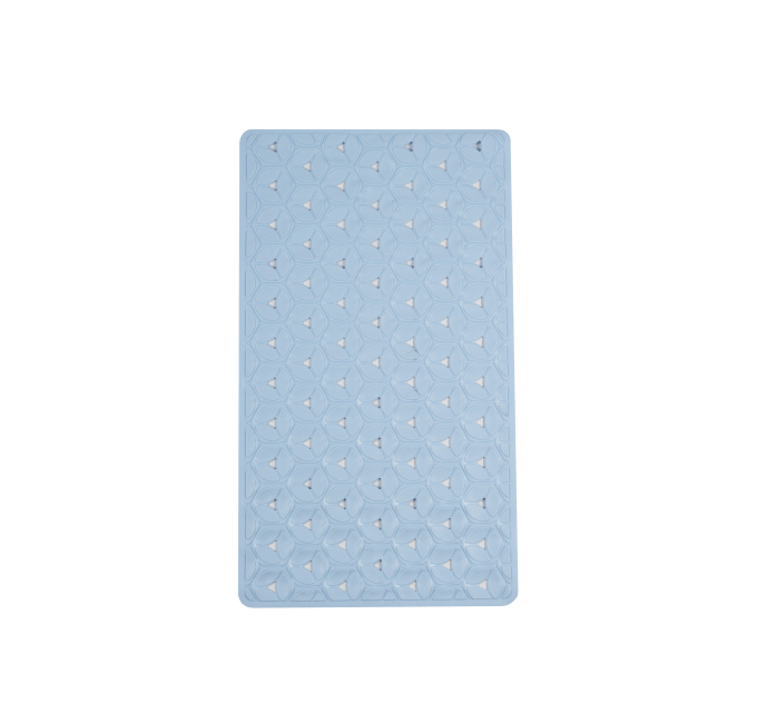 Килимок у ванну кімнату Eco Fabric 70*40см ПЕЛЮСТКИ, блакитний (7040-003) - фото № 2