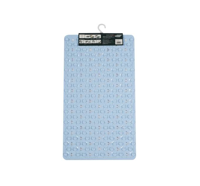 Килимок у ванну кімнату Eco Fabric 70*40см ПЕЛЮСТКИ, блакитний (7040-003) - фото № 5