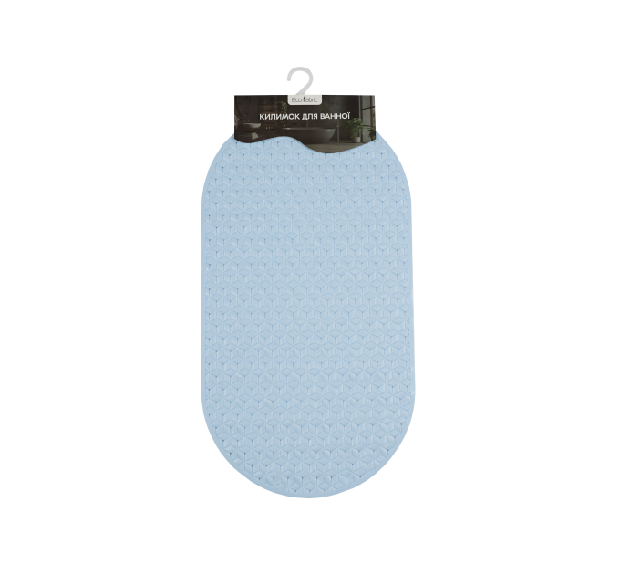 Килимок у ванну кімнату Eco Fabric 69*37см РОМБИ, блакитний (6937-003) - фото № 1