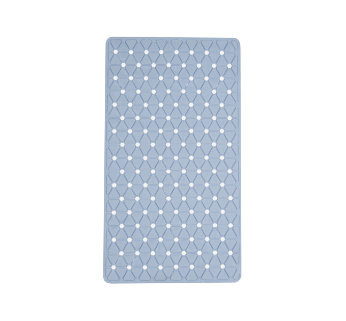 Килимок у ванну кімнату Eco Fabric 68*37см ТРИКУТНИКИ, блакитний (6837-014) - фото № 6