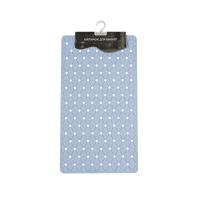 Килимок у ванну кімнату Eco Fabric 68*37см ТРИКУТНИКИ, блакитний (6837-014)