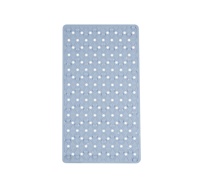 Килимок у ванну кімнату Eco Fabric 68*37см ТРИКУТНИКИ, блакитний (6837-014) - фото № 4