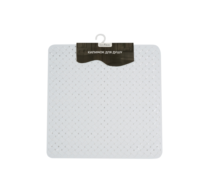 Килимок у ванну кімнату Eco Fabric для душу 50*50см ЛОЗА, білий (5050-002) - фото № 1