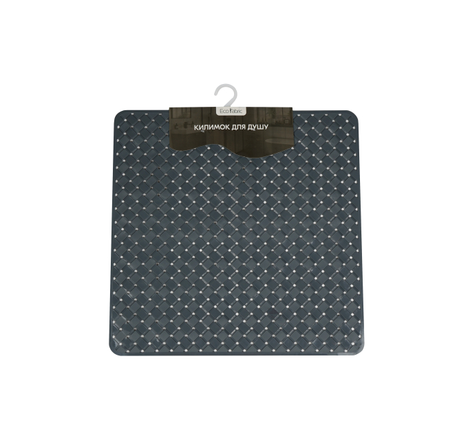 Килимок у ванну кімнату Eco Fabric для душу 50*50см ЛОЗА, сірий (5050-001) - фото № 1