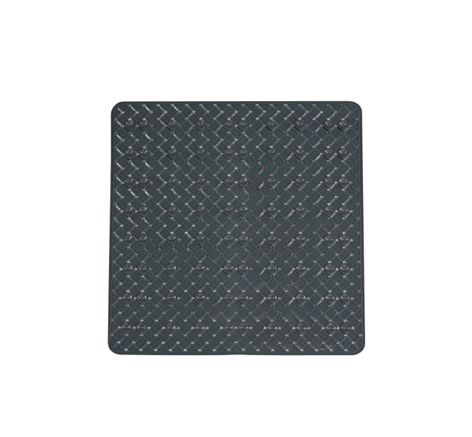 Килимок у ванну кімнату Eco Fabric для душу 50*50см ЛОЗА, сірий (5050-001) - фото № 4