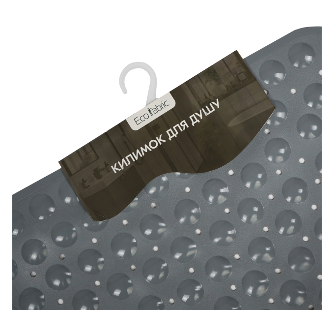Килимок у ванну кімнату Eco Fabric для душу 72*51см СФЕРА, сірий (7251-001) - фото № 2